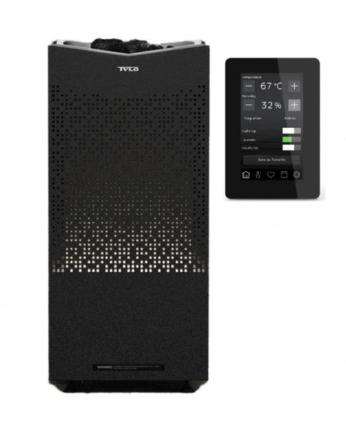 Tylo Crown Combi Elite 8 Sauna Heater Black with Elite Control Panel
